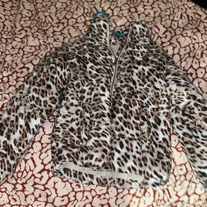 Cheetah puffer jacket